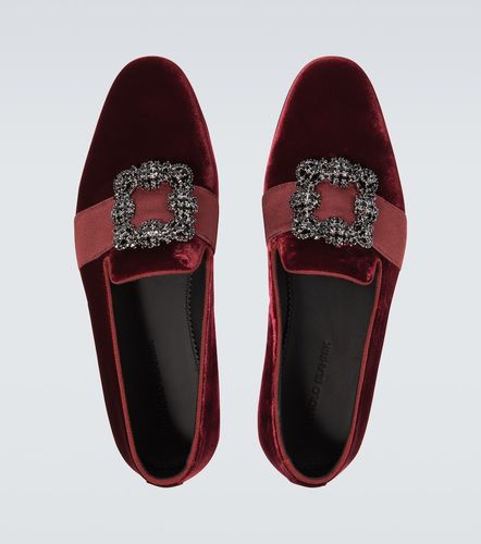 Mocasines Carlton de terciopelo - Manolo Blahnik - Modalova