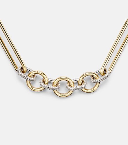 Collar de cadena de oro de 18 ct con diamantes - FoundRae - Modalova