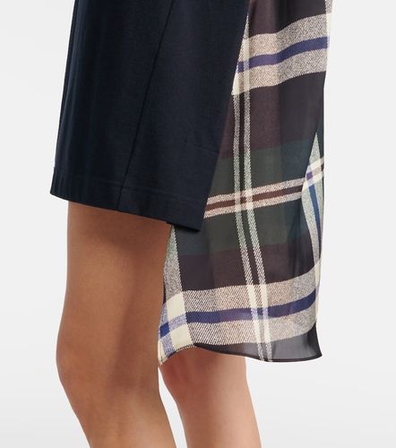 Vestido de jersey de algodón con paneles - Sacai - Modalova