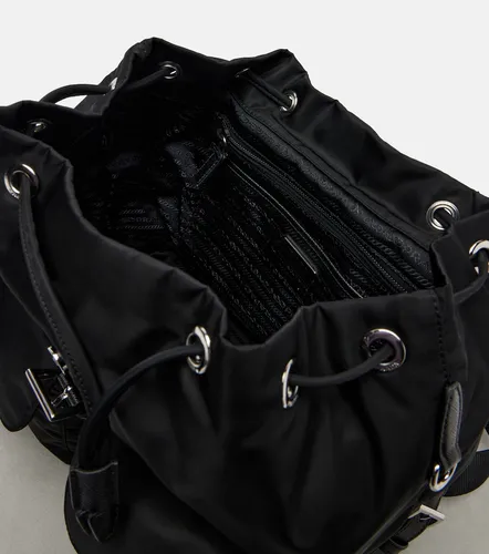Re-Nylon Medium leather-trimmed backpack - Prada - Modalova