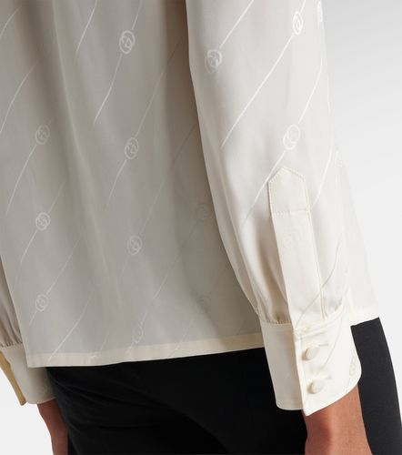 Interlocking G silk crepe satin blouse - Gucci - Modalova