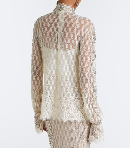 Blusa Lilou de encaje adornada - Costarellos - Modalova