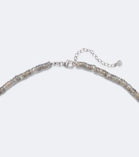 Kt gold beaded necklace with quartz and diamonds - Sydney Evan - Modalova