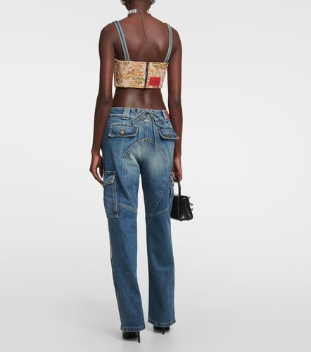 Sequin-embellished flared jeans - Alessandra Rich - Modalova