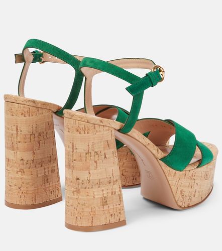 Sandali Bebe in suede con plateau - Gianvito Rossi - Modalova