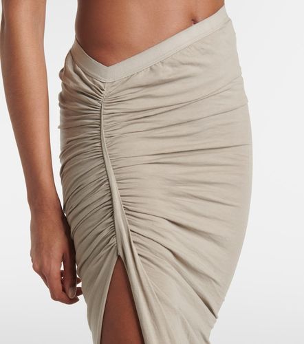 Gonna lunga in jersey di cotone - Rick Owens - Modalova