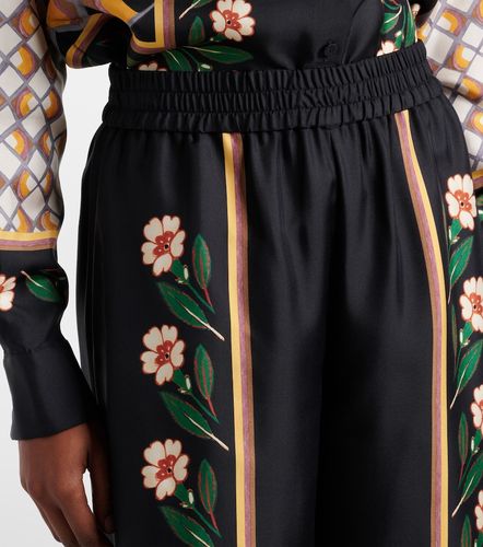 Pantaloni Dazed Placée in twill di seta - La DoubleJ - Modalova