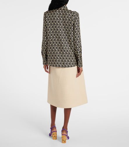 Camisa Toute la V de sarga de seda - Valentino Garavani - Modalova