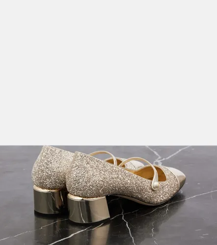 Mary-Jane-Pumps Elisa 45 aus Leder mit Glitter - Jimmy Choo - Modalova