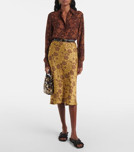 Ruffled leather sandals - Dries Van Noten - Modalova