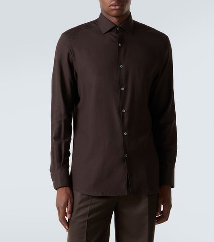 Zegna Camicia in cotone e cashmere - Zegna - Modalova