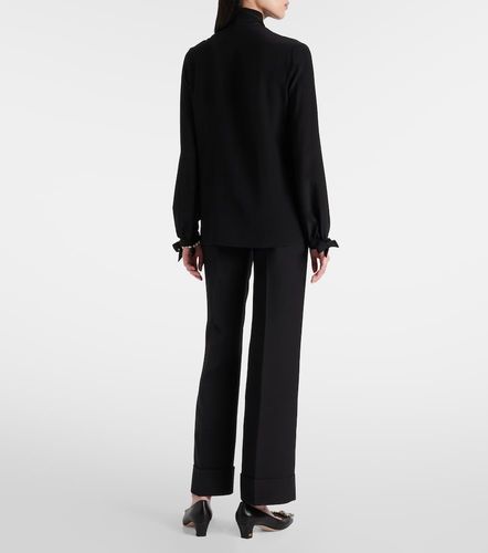 Blusa de crepé de seda con lazada - Valentino - Modalova