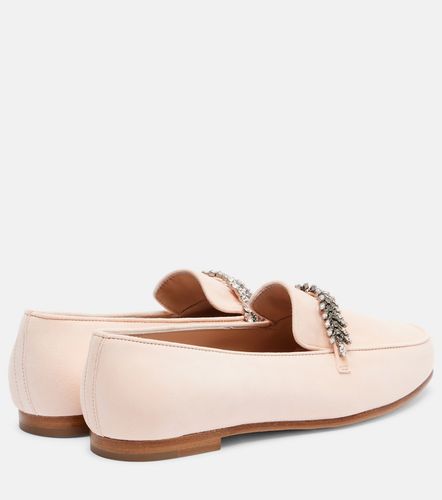 Mocassini Pisufa in suede con cristalli - Manolo Blahnik - Modalova