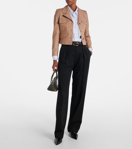 Sleek Statement cropped leather jacket - Dorothee Schumacher - Modalova