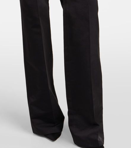 Pantaloni flared in cotone e seta - Magda Butrym - Modalova