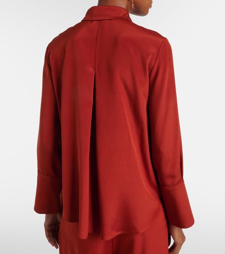 Camisa Voliera de satén en mezcla de seda - Max Mara - Modalova