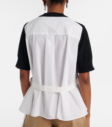 Sacai Top con paneles - Sacai - Modalova