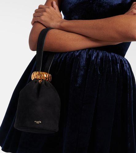 Motion Mini embellished suede top-handle bag - Alaia - Modalova