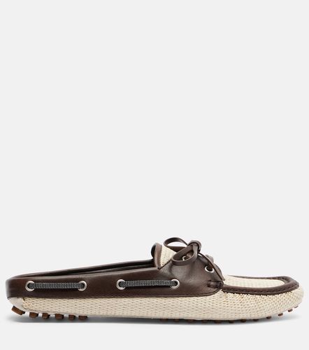 Monili canvas mules - Brunello Cucinelli - Modalova