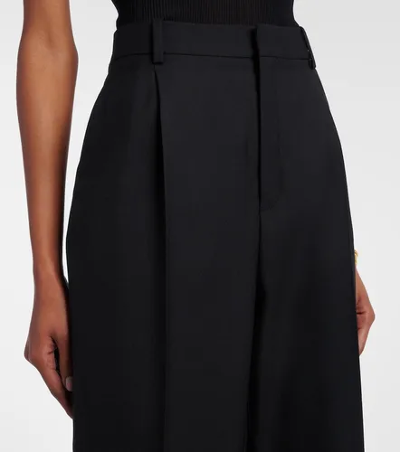 Saint Laurent Weite Hose aus Wolle - Saint Laurent - Modalova