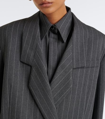 Oversized pinstriped wool-blend blazer - Sportmax - Modalova