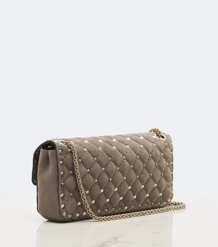 Rockstud Spike Medium suede shoulder bag - Valentino Garavani - Modalova