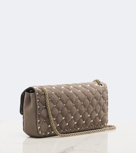 Rockstud Spike Small suede shoulder bag - Valentino Garavani - Modalova