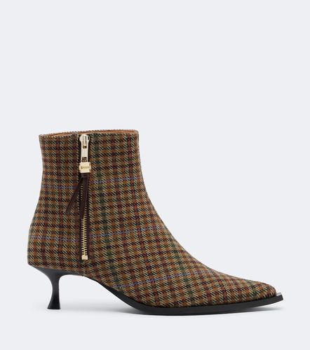 Ganni Anna checked ankle boots - Ganni - Modalova