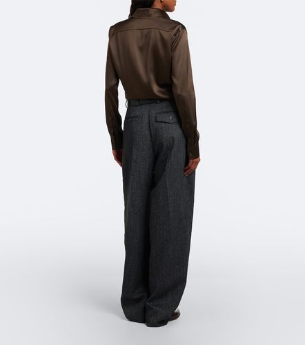 Pantaloni in lana vergine a gamba larga - Tod's - Modalova