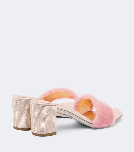 Mules de piel adornados - Rene Caovilla - Modalova