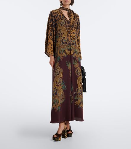 Vestido largo de seda estampado - Etro - Modalova