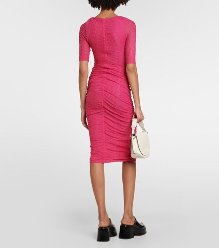 Ganni Abito midi in tessuto stretch - Ganni - Modalova