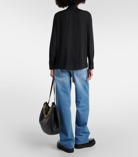 Blusa de georgette de seda con lazada - Valentino Garavani - Modalova