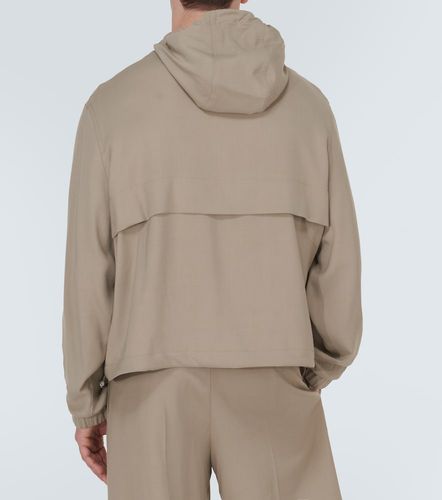Chaqueta de sarga con capucha - Ami Paris - Modalova