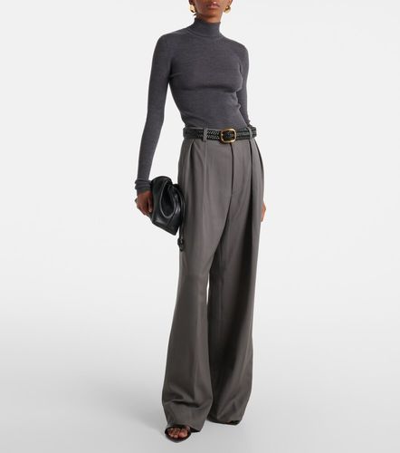 High-rise wool wide-leg pants - Wardrobe.NYC - Modalova
