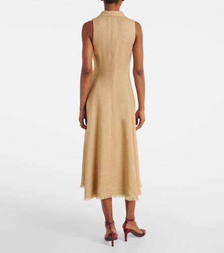 Abito midi in seta e lino - Ralph Lauren Collection - Modalova