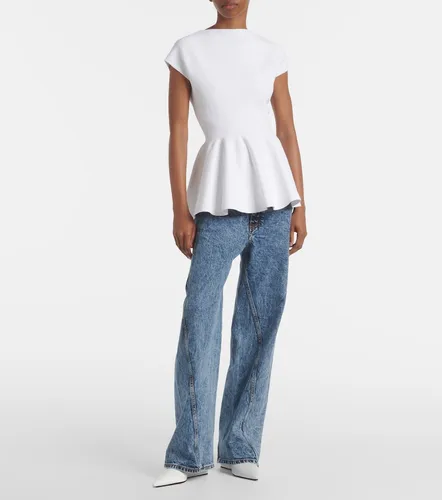 Alaïa Top con peplum - Alaia - Modalova