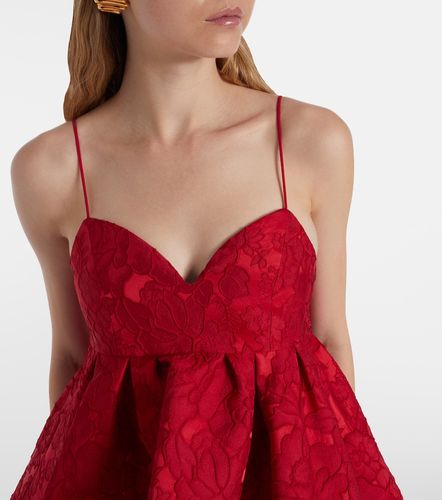 Abito midi in raso jacquard matelassé - La DoubleJ - Modalova