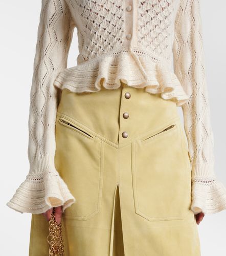 Chloé Cárdigan de croché de algodón, lana de alpaca y seda - Chloe - Modalova