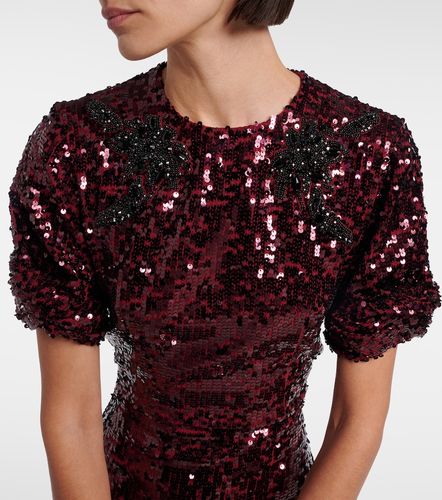 Erdem Abito midi con paillteste - Erdem - Modalova