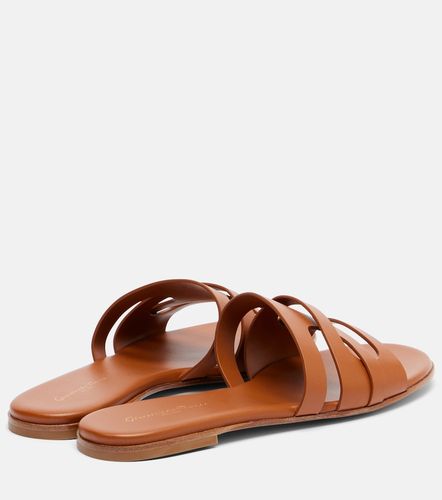 Gianvito Rossi Nora leather slides - Gianvito Rossi - Modalova