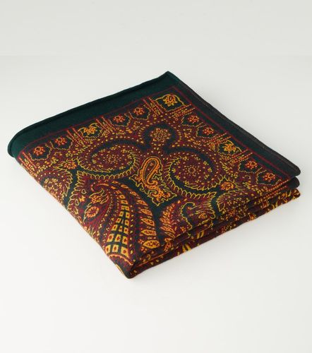 Plaid in misto lana e seta con stampa paisley - Etro - Modalova