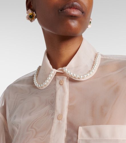 Blusa cropped de mangas abullonadas - Simone Rocha - Modalova