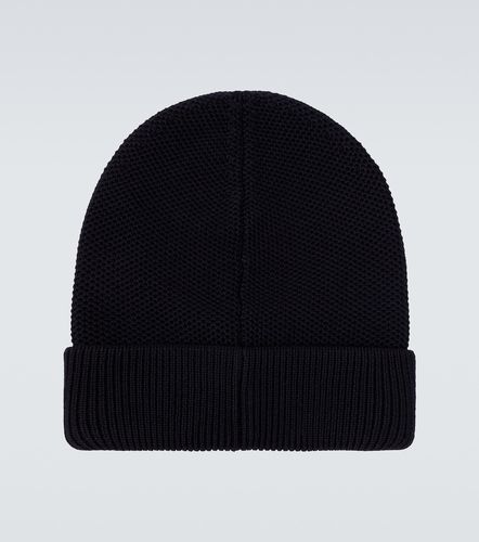 Moncler Logo virgin wool beanie - Moncler - Modalova