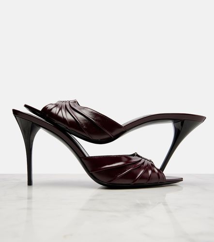 Babylone Cassandre leather mules - Saint Laurent - Modalova
