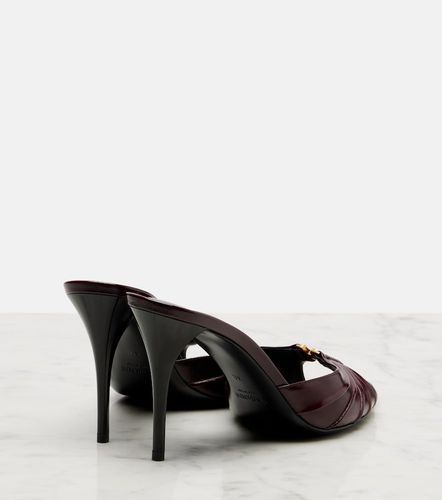 Babylone Cassandre leather mules - Saint Laurent - Modalova