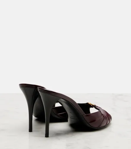 Pantoletten Babylone Cassandre aus Leder - Saint Laurent - Modalova