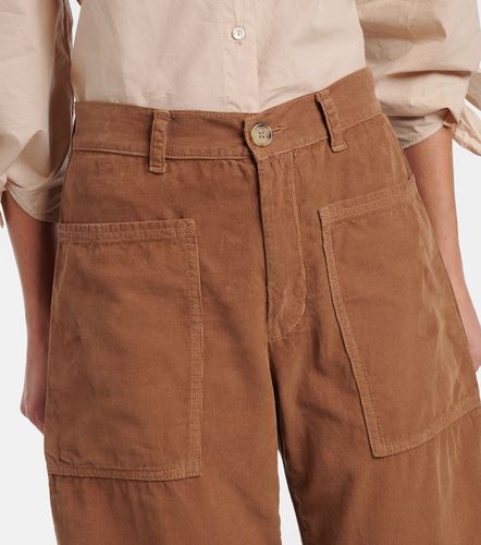 Pantalones rectos Sue de algodón - Velvet - Modalova