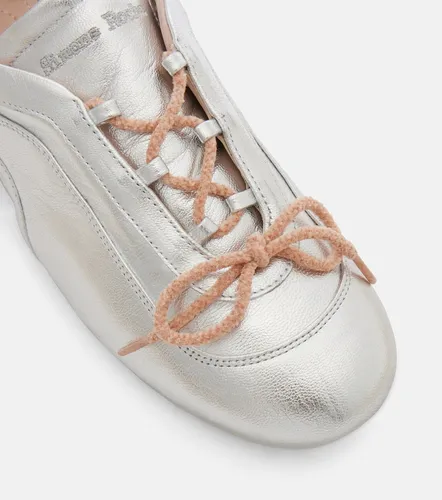 Cutout metallic leather sneakers - Simone Rocha - Modalova