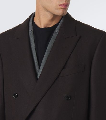 Double-breasted wool and silk coat - Tom Ford - Modalova